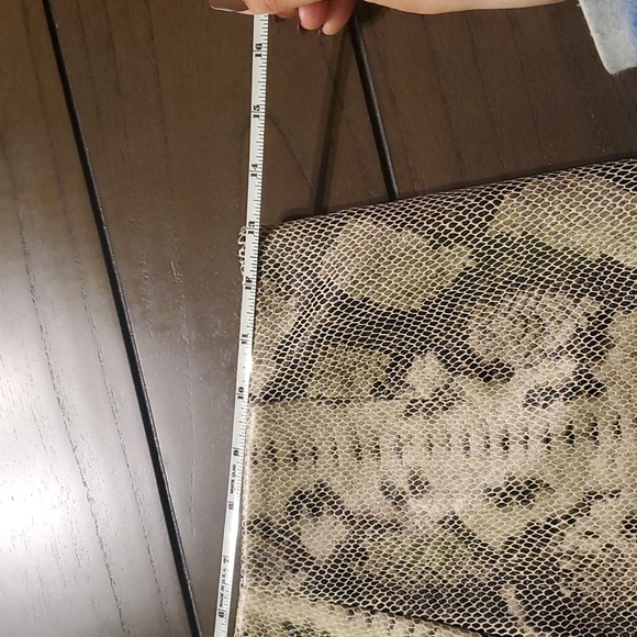 Zara Snake Print Wrap Front Belted Skort - Picture 8 of 9